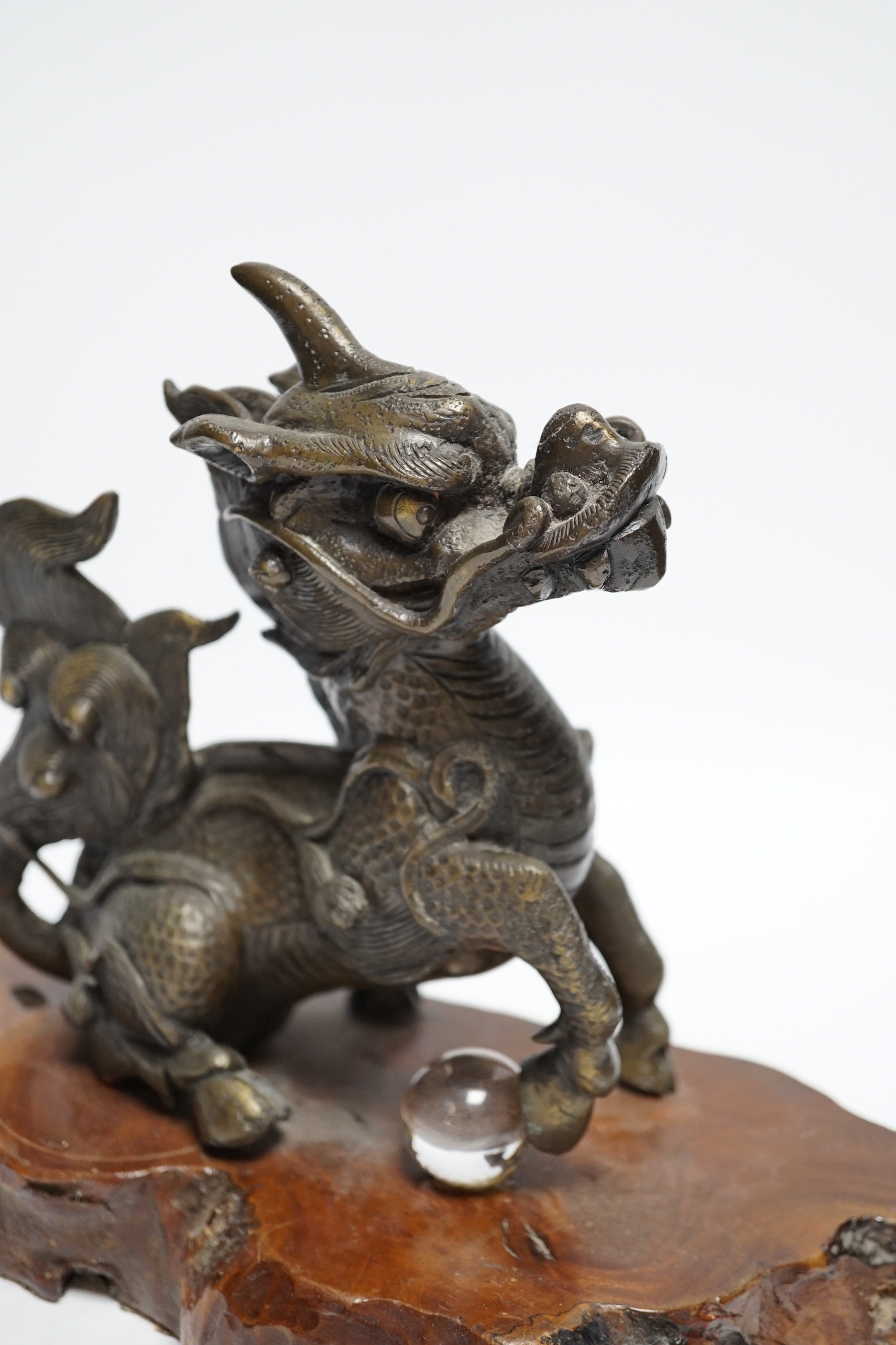 A bronze study of a Kirin, probably Japanese, 22cm high